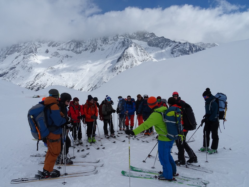 Camp J+S à Arolla, avec recherche DVA, méthode de réduction et 3x3